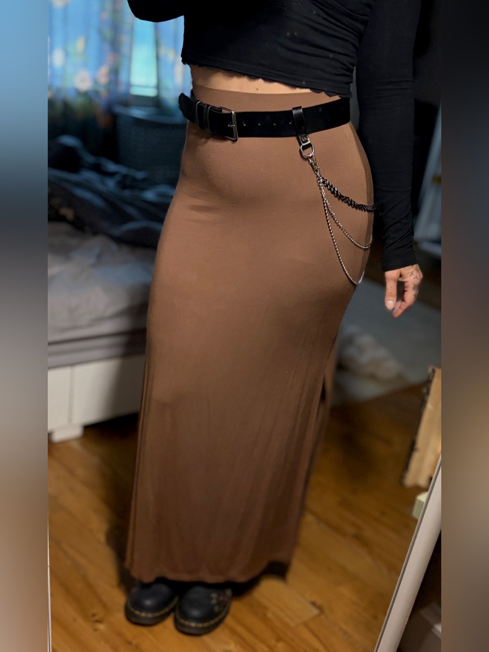Reitmans Maxi Skirt in Caramel Small